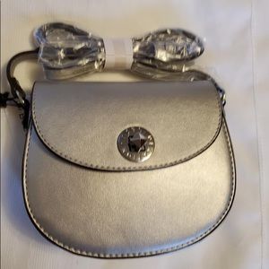 BCBG Silver Amelia Crossbody